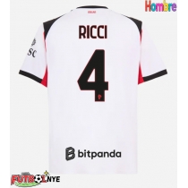 Camiseta AC Milan Samuele Ricci #4 Visitante Equipación 2025-26 manga corta